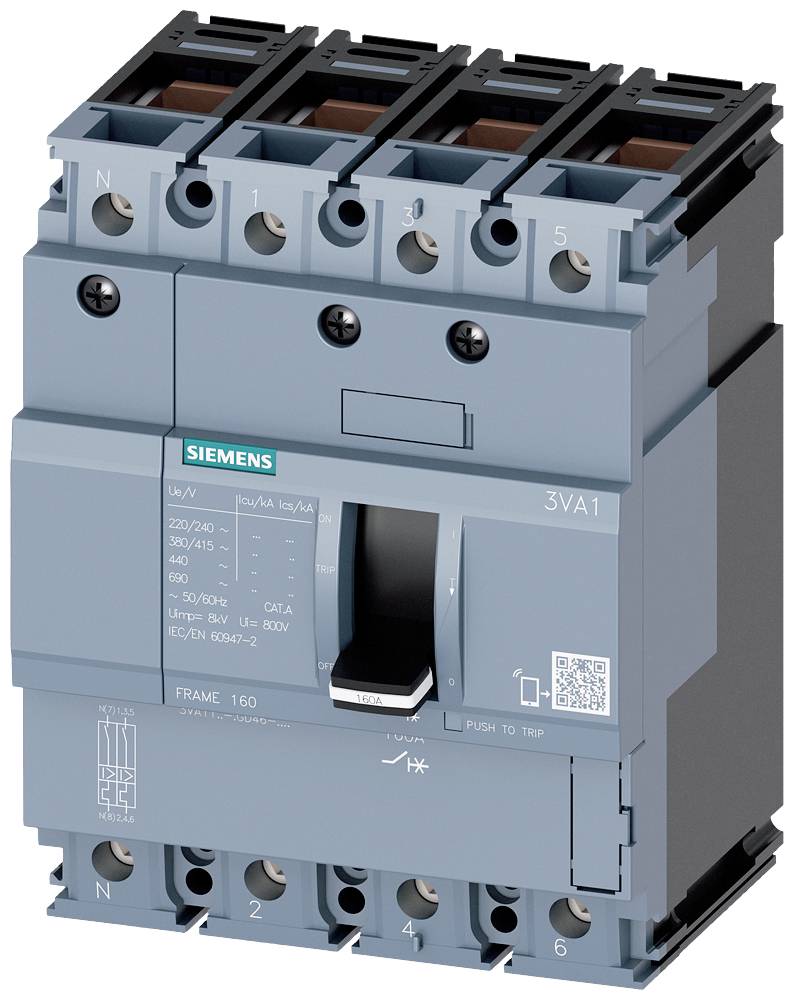 Siemens 3VA1140-4GD46-0AA0 automatski prekidač 4 pol. 40 A