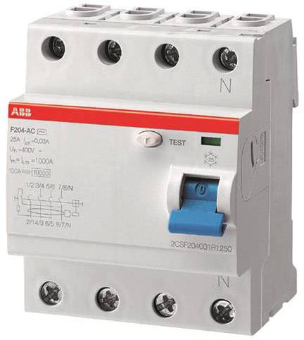 ABB FID zastitni prekidac F204A-40/0 4-polni 40 A 0.3 A 230 V