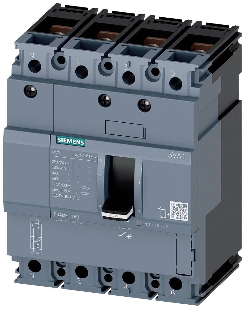 Siemens 3VA1116-5ED42-0AA0 automatski prekidač 4 pol. 160 A
