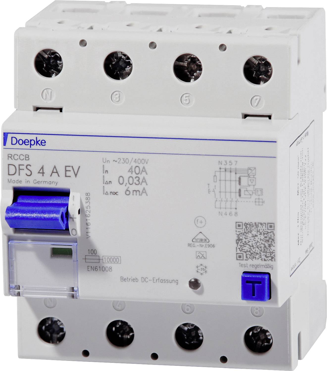 Doepke FID zastitni prekidac 40/0 4-polni 0.03 A 40 A 400 V
