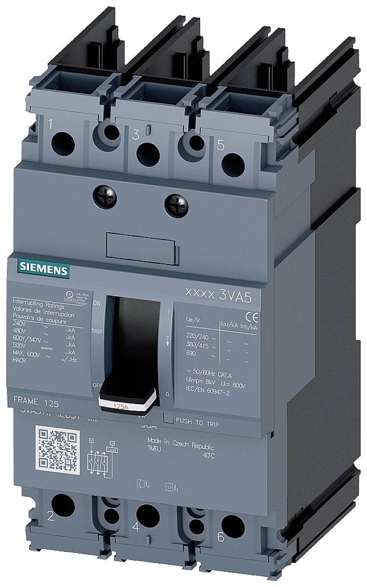 Siemens 3VA5110-6ED31-0AA0 automatski prekidač 3 pol. 100 A