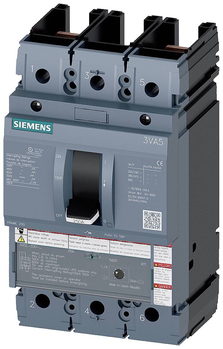 Siemens 3VA5225-5EC61-0AA0 automatski prekidač 2 pol. 250 A