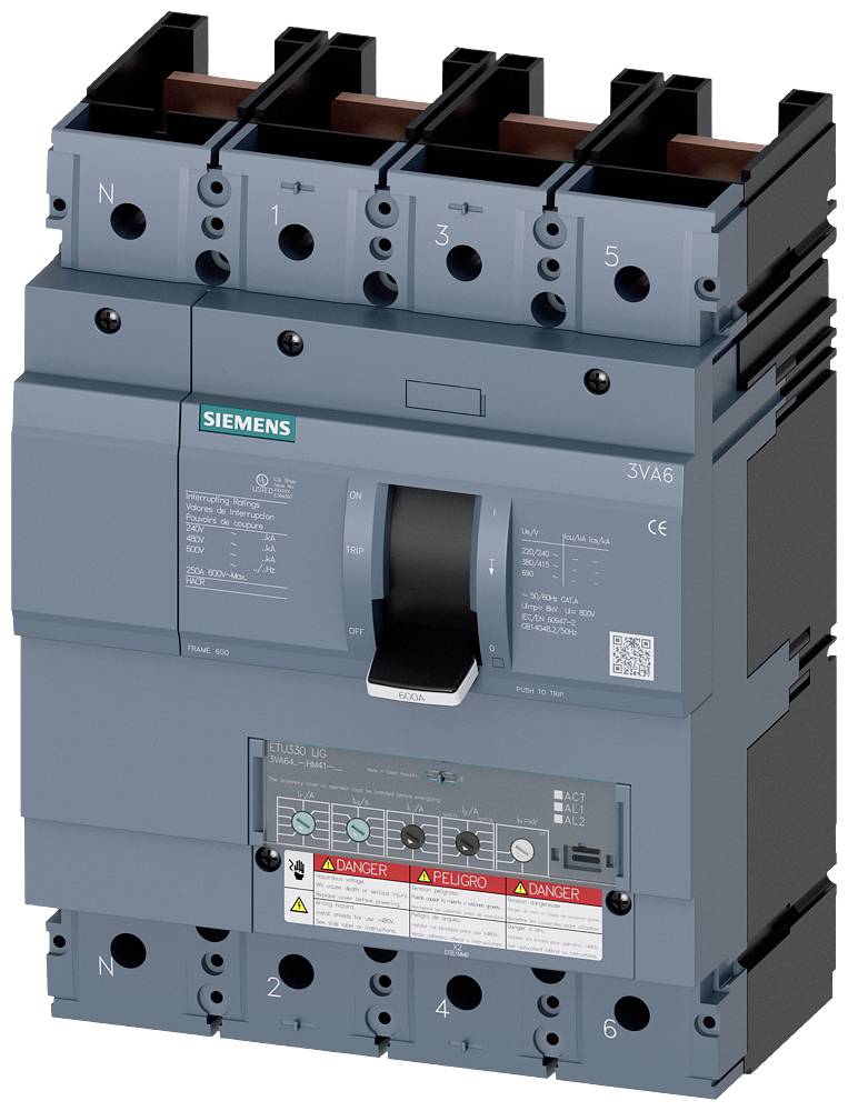 Siemens 3VA6460-8HM41-0AA0 automatski prekidač 4 pol. 600 A