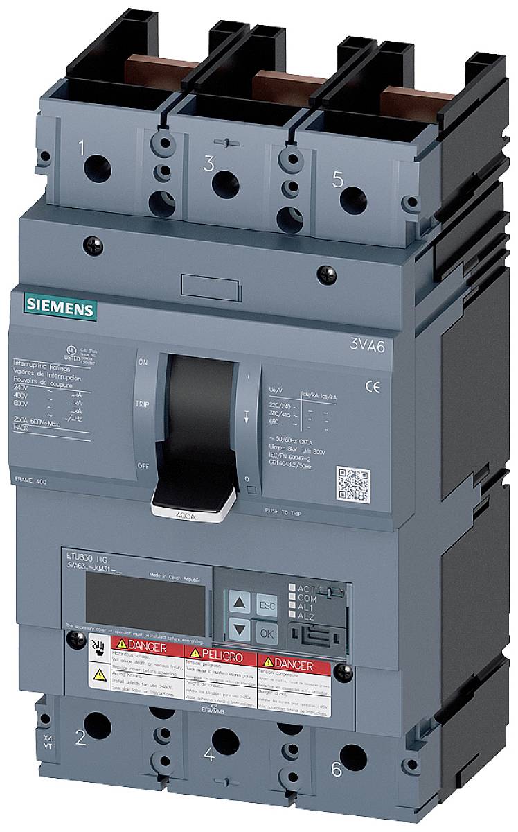 Siemens 3VA6325-8KM31-0AA0 automatski prekidač 3 pol. 250 A