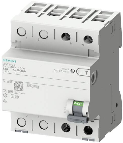 Siemens FID zastitni prekidac 5SV3622-4 1 + N-pol tip A 25 A 300 mA 0.3 A 230 V