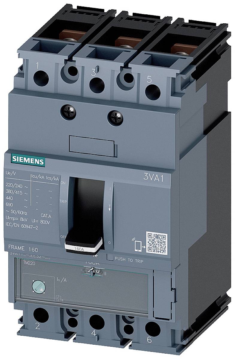 Siemens 3VA1116-5EE32-0AA0 automatski prekidač 3 pol. 160 A