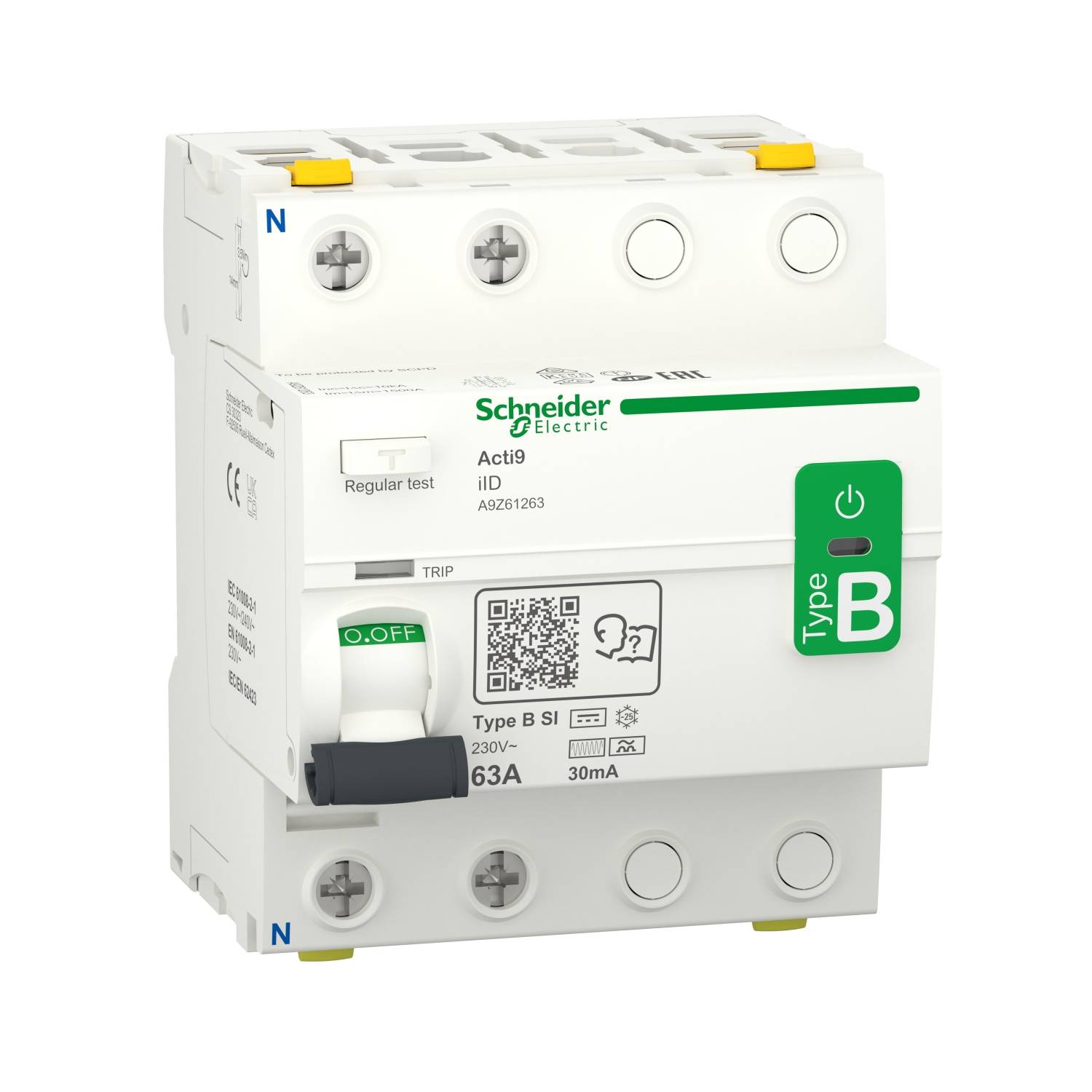 Schneider Electric FID zastitni prekidac A9Z61263 63 A 0.03 A
