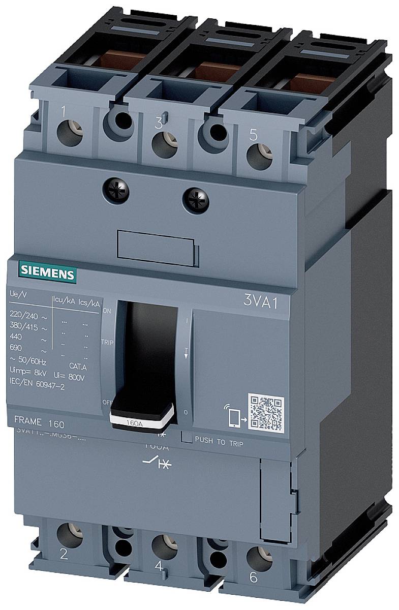 Siemens 3VA1192-6MG36-0AA0 automatski prekidač 3 pol. 12.5 A