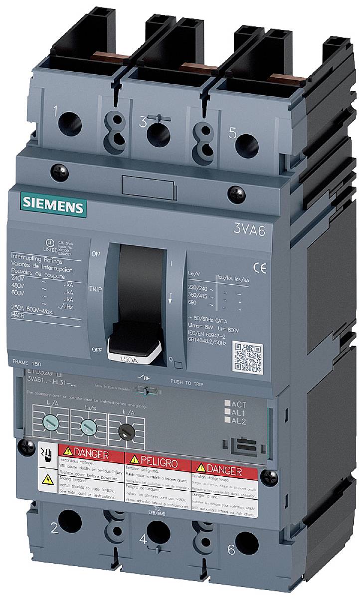 Siemens 3VA6110-5HL31-0AA0 automatski prekidač 3 pol. 100 A