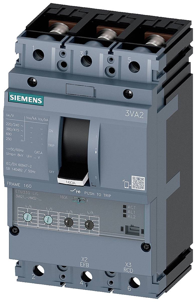 Siemens 3VA2110-6HM32-0AA0 automatski prekidač 3 pol. 100 A