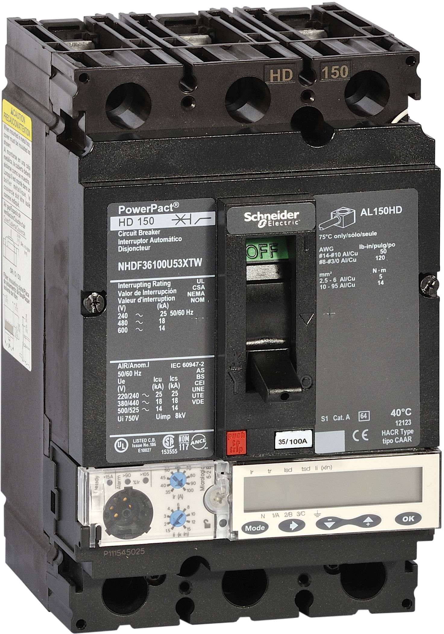 Schneider Electric NHJF36100U53XTW automatski prekidač