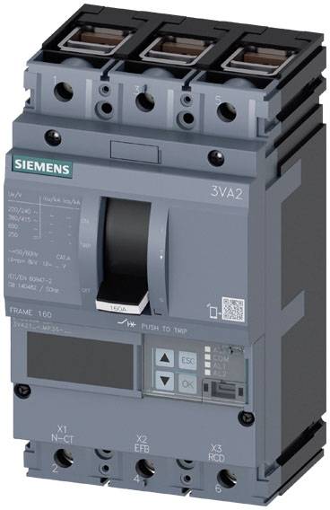Siemens 3VA2125-5MP36-0AA0 automatski prekidač 3-polni pol. 10 - 25 A