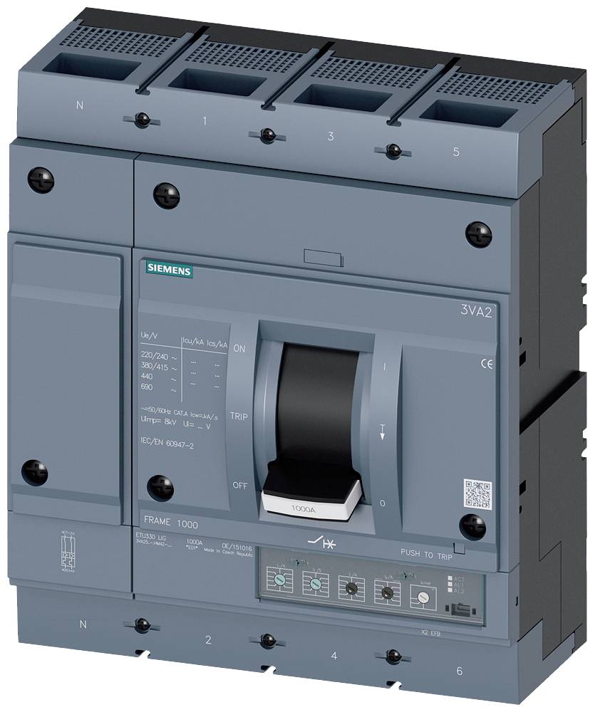 Siemens 3VA2563-6HM42-0AA0 automatski prekidač 4-polni pol. 250 - 630 A