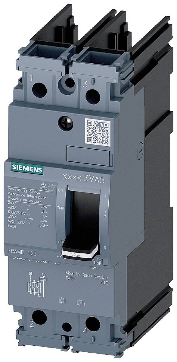 Siemens 3VA5111-5ED21-0AA0 automatski prekidač 2-polni pol. 110 - 110 A