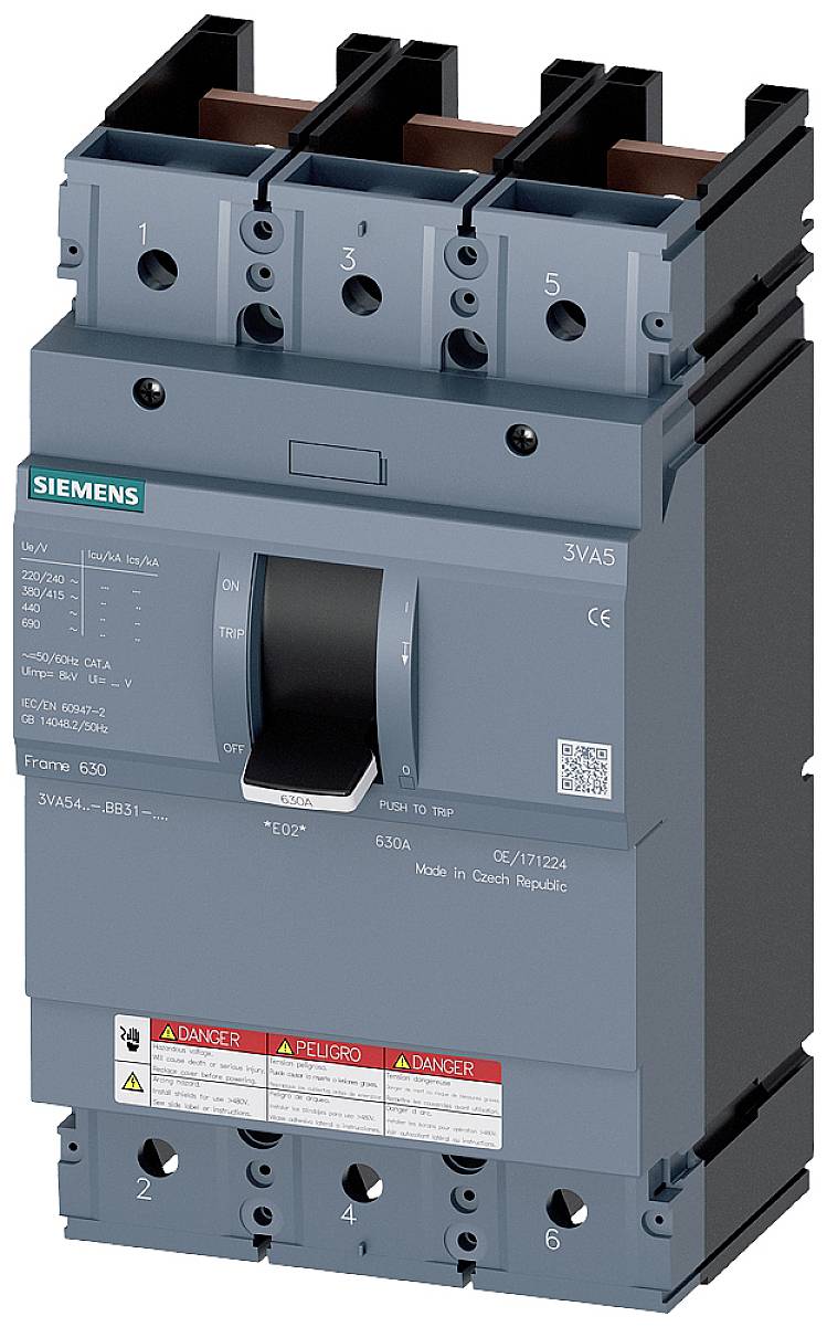 Siemens 3VA5460-0BB31-0AA0 automatski prekidač 3-polni pol.