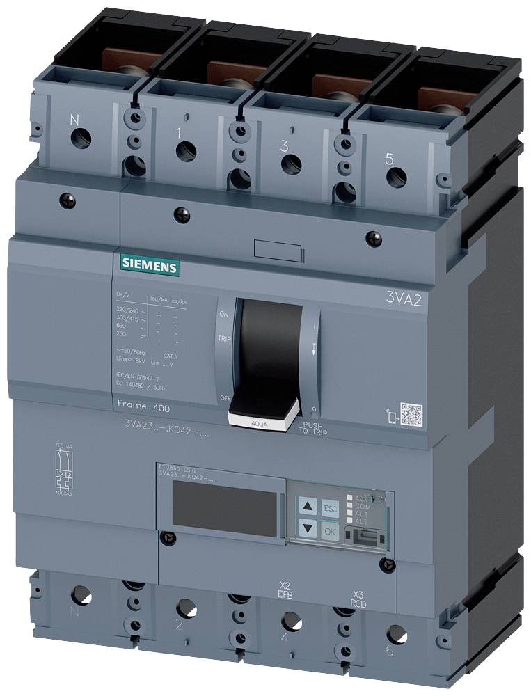 Siemens 3VA2325-8KQ42-0AA0 automatski prekidač 4 pol. 250 A