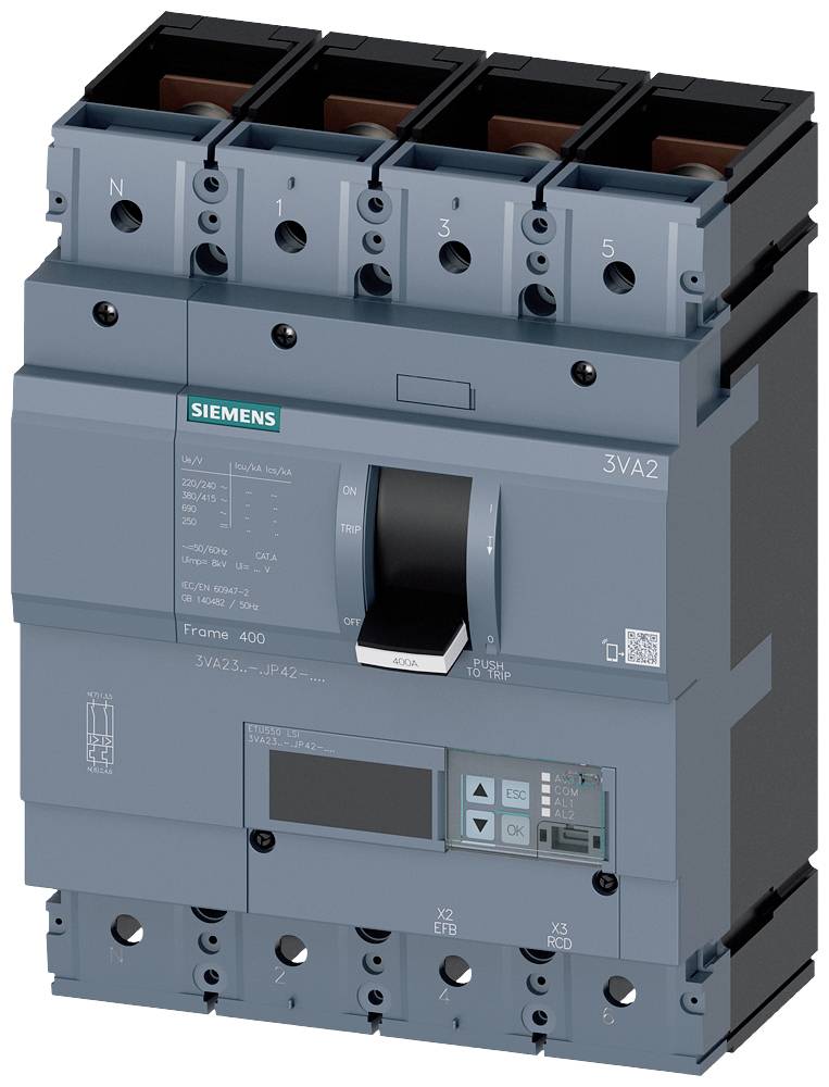 Siemens 3VA2340-8JP42-0AA0 automatski prekidač 4 pol. 400 A