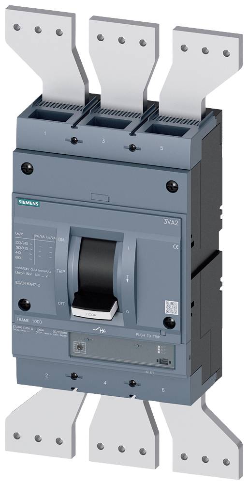 Siemens 3VA2612-6HK32-0AA0 automatski prekidač 3 pol. 1250 A