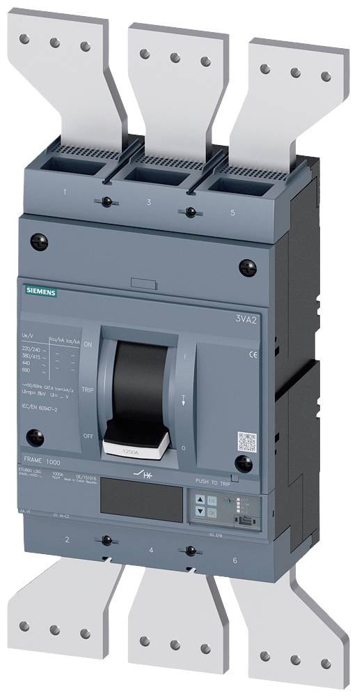 Siemens 3VA2612-6KQ32-0AA0 automatski prekidač 3 pol. 1250 A
