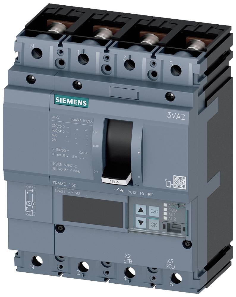 Siemens 3VA2163-0KP42-0AA0 automatski prekidač 4 pol. 63 A