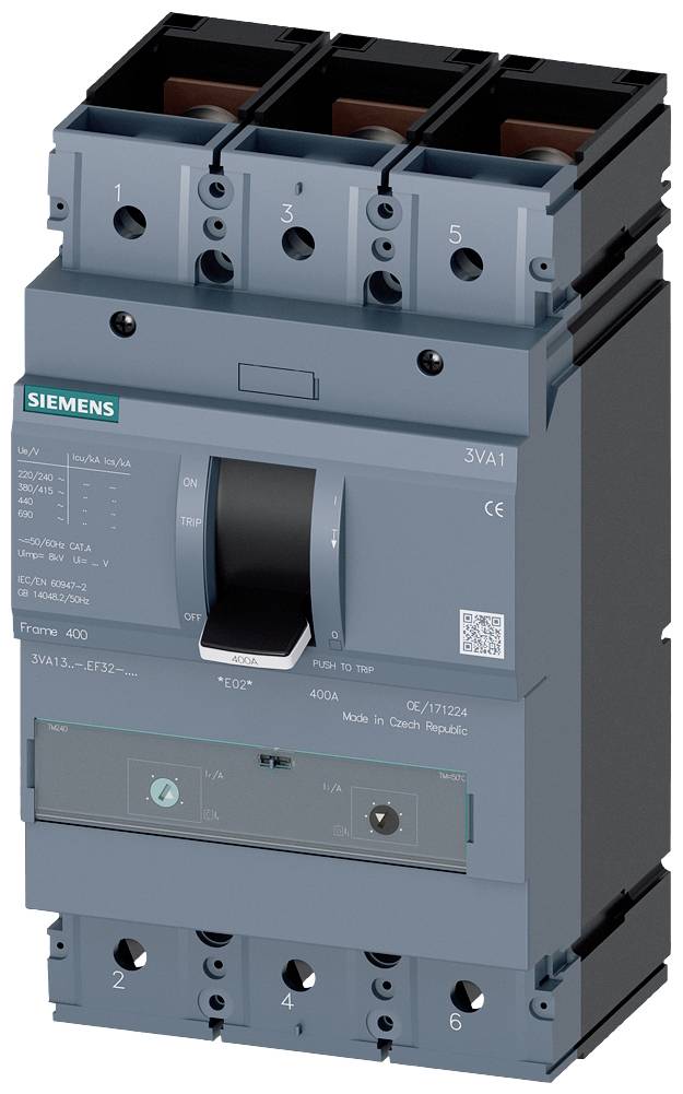 Siemens 3VA1332-4EF32-0KG0 automatski prekidač 3 pol. 320 A