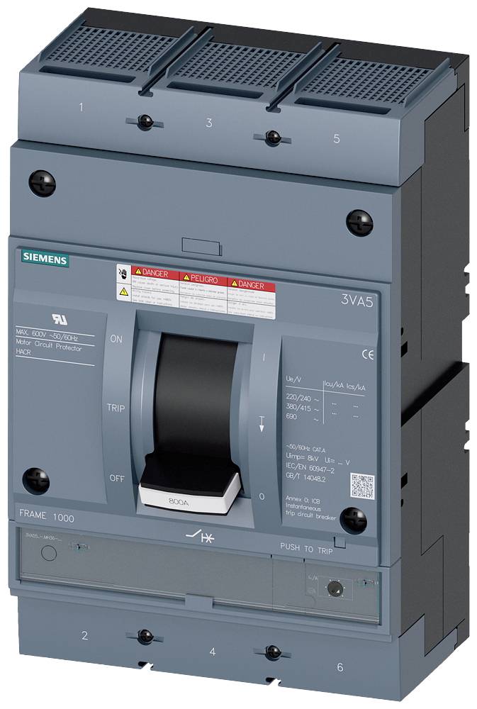 Siemens 3VA5560-0MH36-0AA0 automatski prekidač 3 pol. 600 A