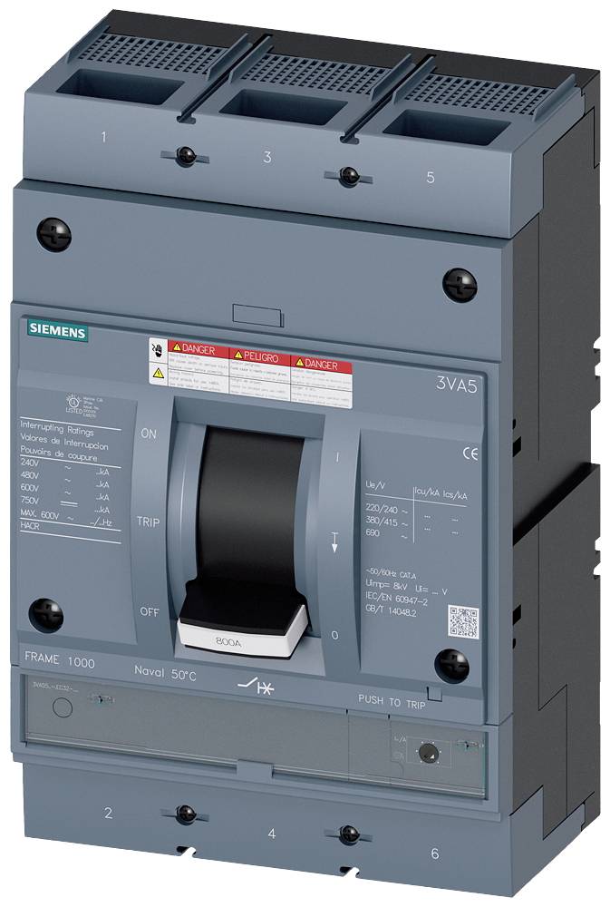 Siemens 3VA5560-5EC32-1AA0 automatski prekidač 3 pol. 600 A