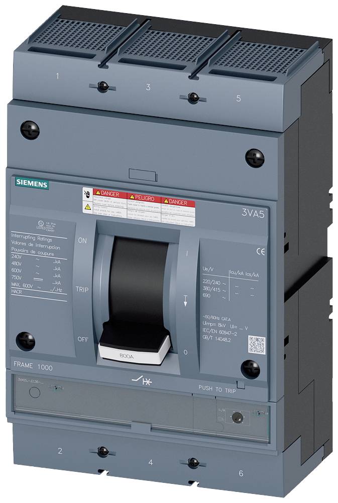 Siemens 3VA5570-5EC36-0AA0 automatski prekidač 3 pol. 700 A