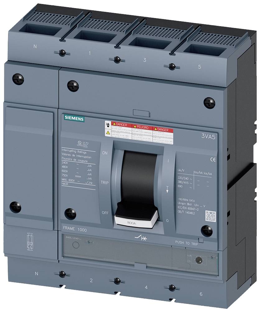 Siemens 3VA5570-6EC42-0AA0 automatski prekidač 4 pol. 700 A