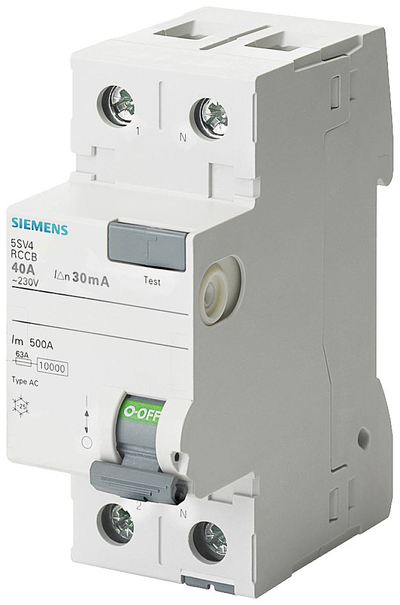 Siemens FID zastitni prekidac 5SV4316-0MB 2-polni 63 A 30 mA 230 V
