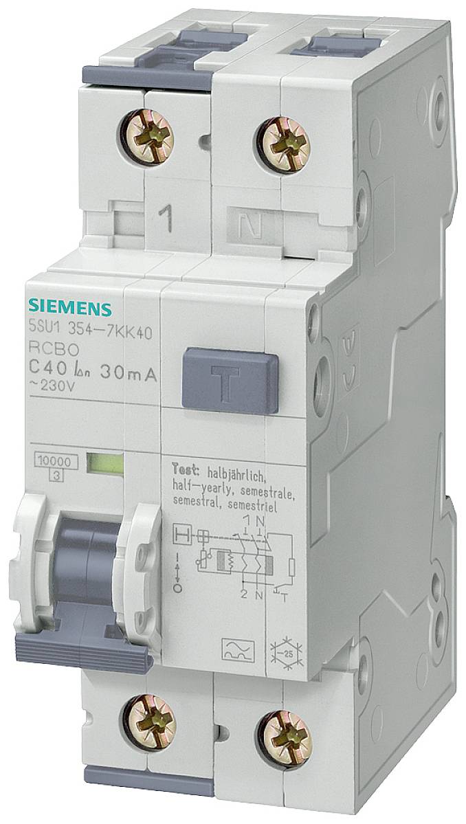 Siemens FID/LS automatski zastitni prekidac 5SU1654-6KK20 2-polni 20 A 0.3 A 230 V