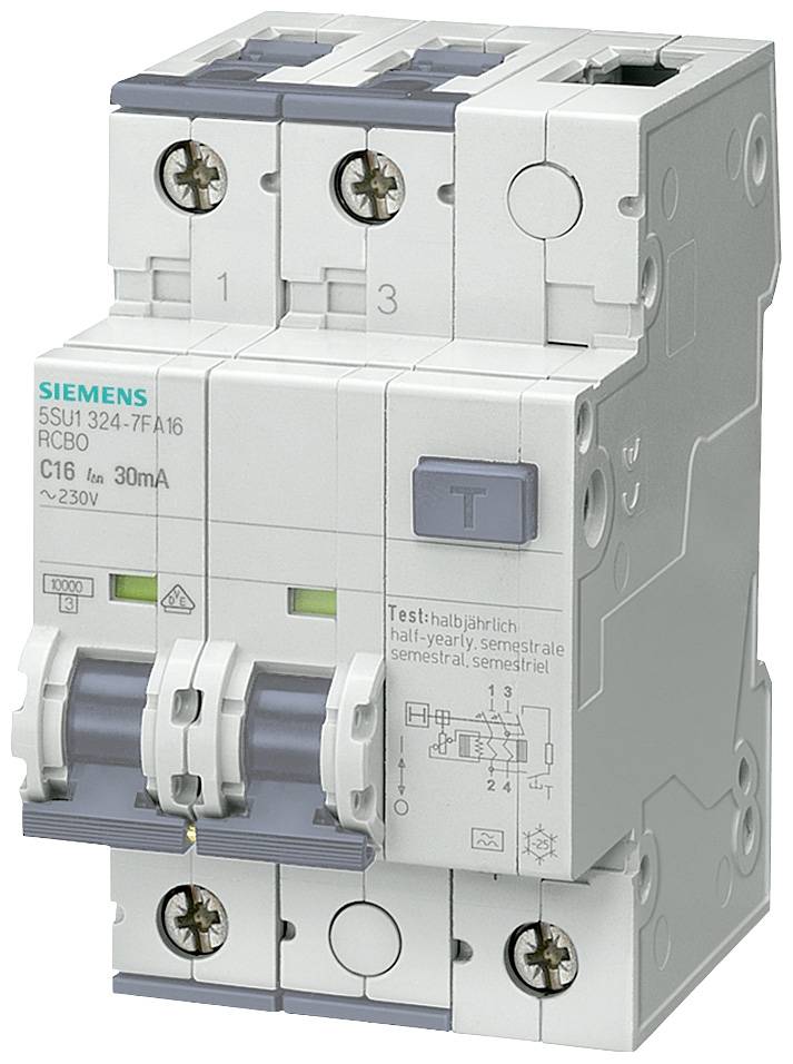 Siemens FID/LS automatski zastitni prekidac 5SU13247FA25 tip A C karakteristika 10 kA 30 mA 25 A 0.03 A 230 V