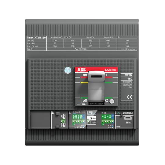 ABB XT2N 160 EKIP LSIG automatski prekidač 4 pol. 160 A