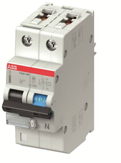 ABB FID/LS automatski zastitni prekidac 2CCL562110E0134 2-polni 10 kA 13 A 0.03 mA 400 V AC