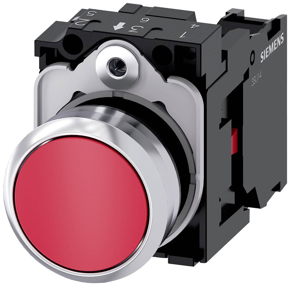 Siemens 3SU1150-0AB20-1CA0 taster crvena IP69K (u ugrađenom stanju)