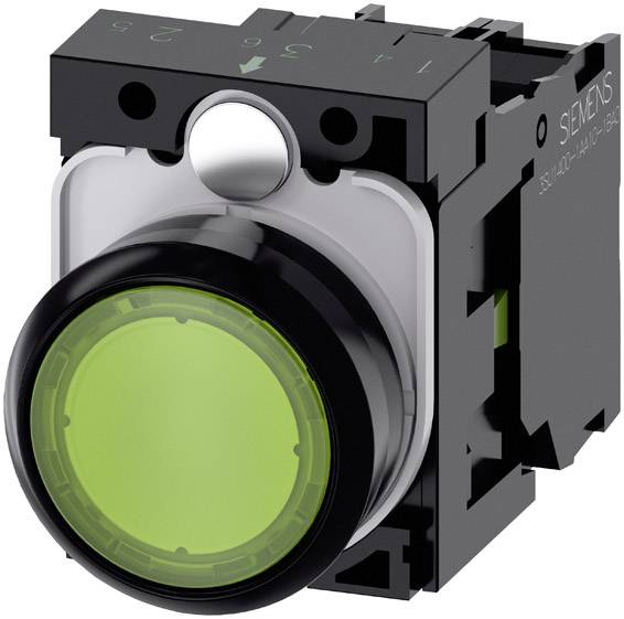 Siemens 3SU11020AB401BA0 osvetljeni taster zelena IP66, IP67, IP69K (u ugrađenom stanju)