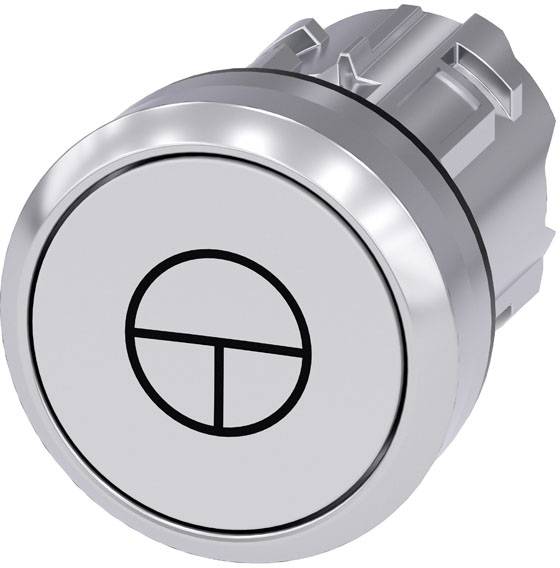 Siemens 3SU1050-0AB60-0AB0 taster srebrna, bela IP66, IP67, IP69/IP69K