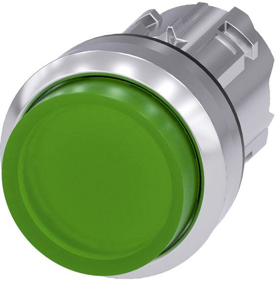 Siemens 3SU1051-0BB40-0AA0 osvetljeni taster srebrna, zelena IP66, IP67, IP69/IP69K