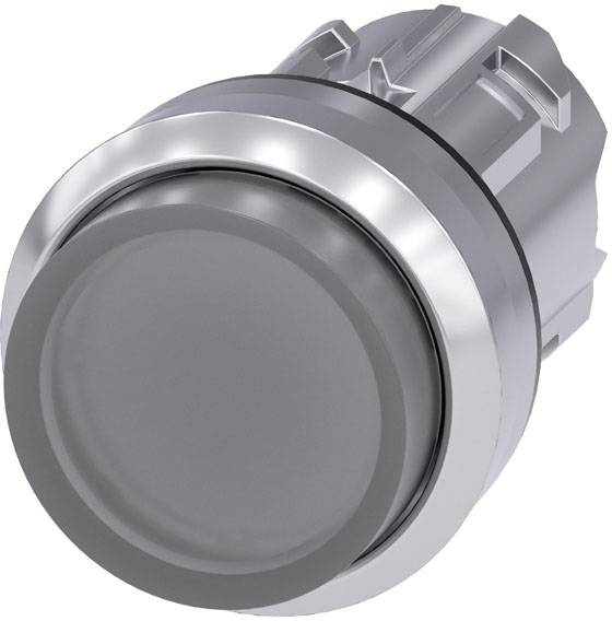 Siemens 3SU1051-0BB70-0AA0 osvetljeni taster srebrna, čista IP66, IP67, IP69/IP69K