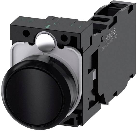 Siemens 3SU1100-0AB10-1FA0 taster crna IP66, IP67, IP69/IP69K