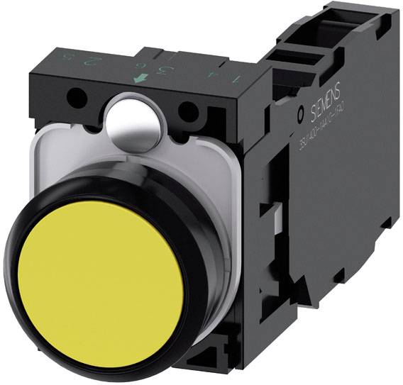 Siemens 3SU1100-0AB30-1FA0 taster crna, žuta IP66, IP67, IP69/IP69K