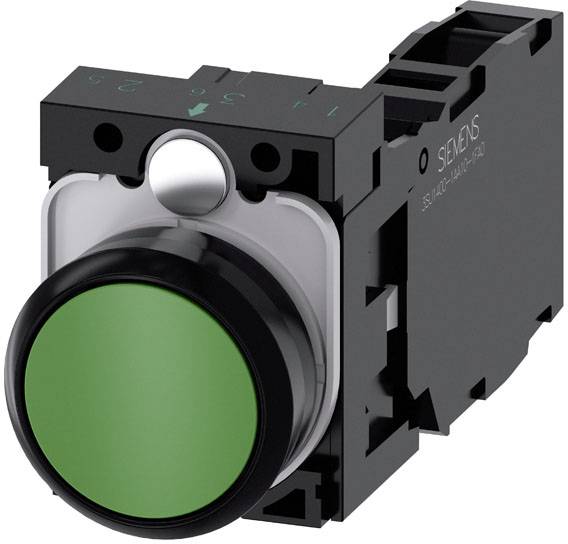 Siemens 3SU1100-0AB40-1FA0 taster crna, zelena IP66, IP67, IP69/IP69K