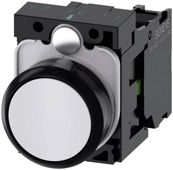 Siemens 3SU1100-0AB60-1BA0 taster crna, bela IP66, IP67, IP69/IP69K