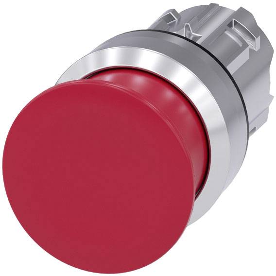Siemens 3SU1050-1AD20-0AA0 pečurkasti taster srebrna, crvena IP66, IP67, IP69/IP69K