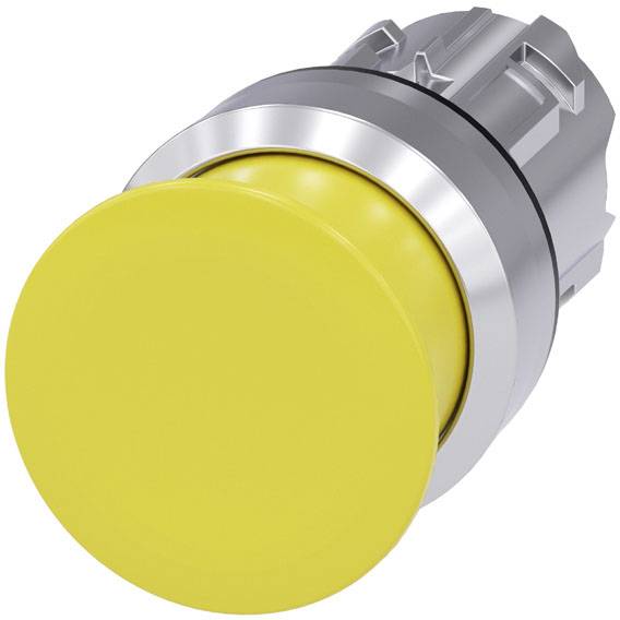 Siemens 3SU1050-1AD30-0AA0 pečurkasti taster srebrna, žuta IP66, IP67, IP69/IP69K