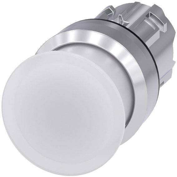Siemens 3SU1051-1AD60-0AA0 pečurkasti taster srebrna, bela IP66, IP67, IP69/IP69K