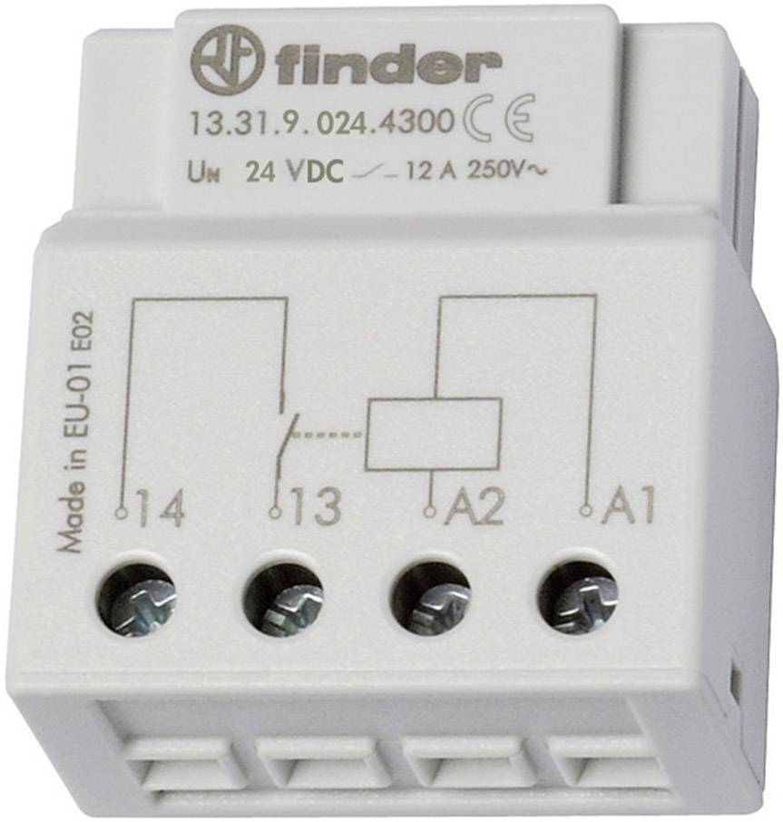 Finder Impulsni relej 13.31.9.024.4300 12 A 24 V DC 250 V AC NO kontakt
