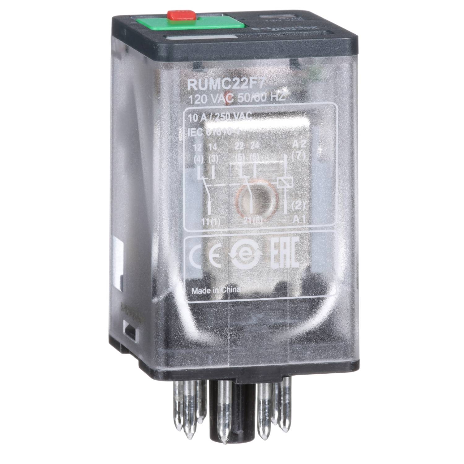 Schneider Electric Impulsni relej RUMC22F7 10 A 120 V AC 2 W