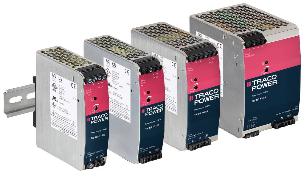 TracoPower TIB 080-124EX DIN napajanje (DIN sina) +24.0 V/DC 3400 mA 80 W Broj izlaza:1 x.