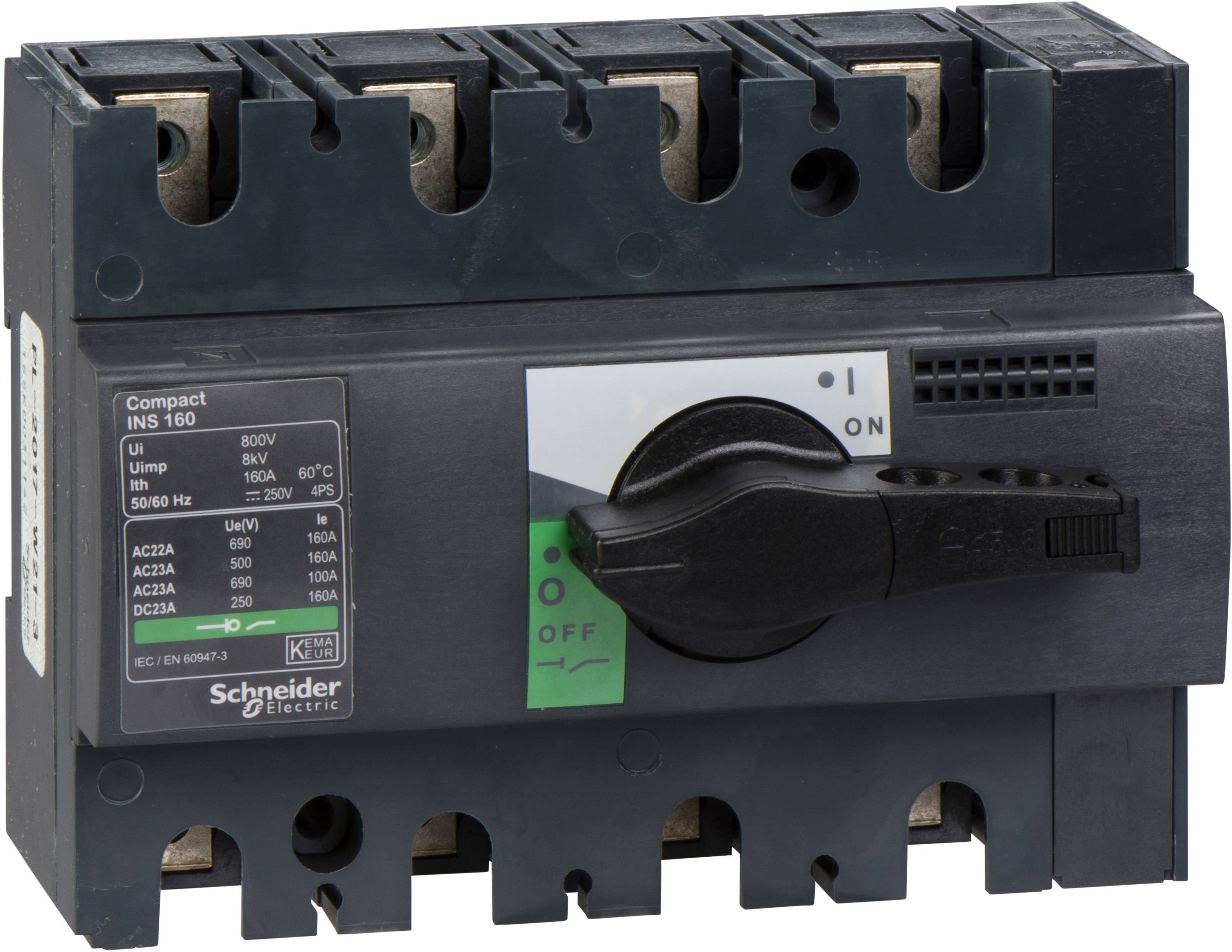 Schneider Electric 28913 glavni prekidač 160 A, 250 V/DC, 690 V/AC